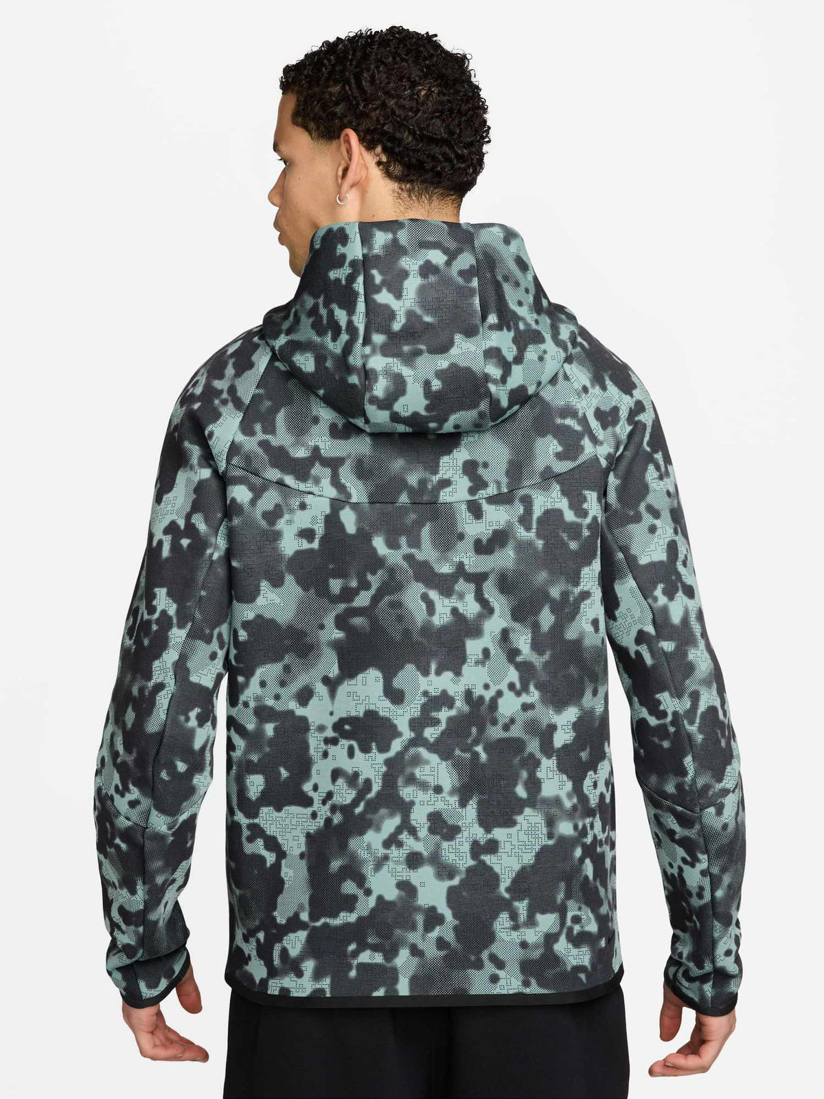 NIKE Суитшърт M NK TECH FLC WR FZ JKT CAMO