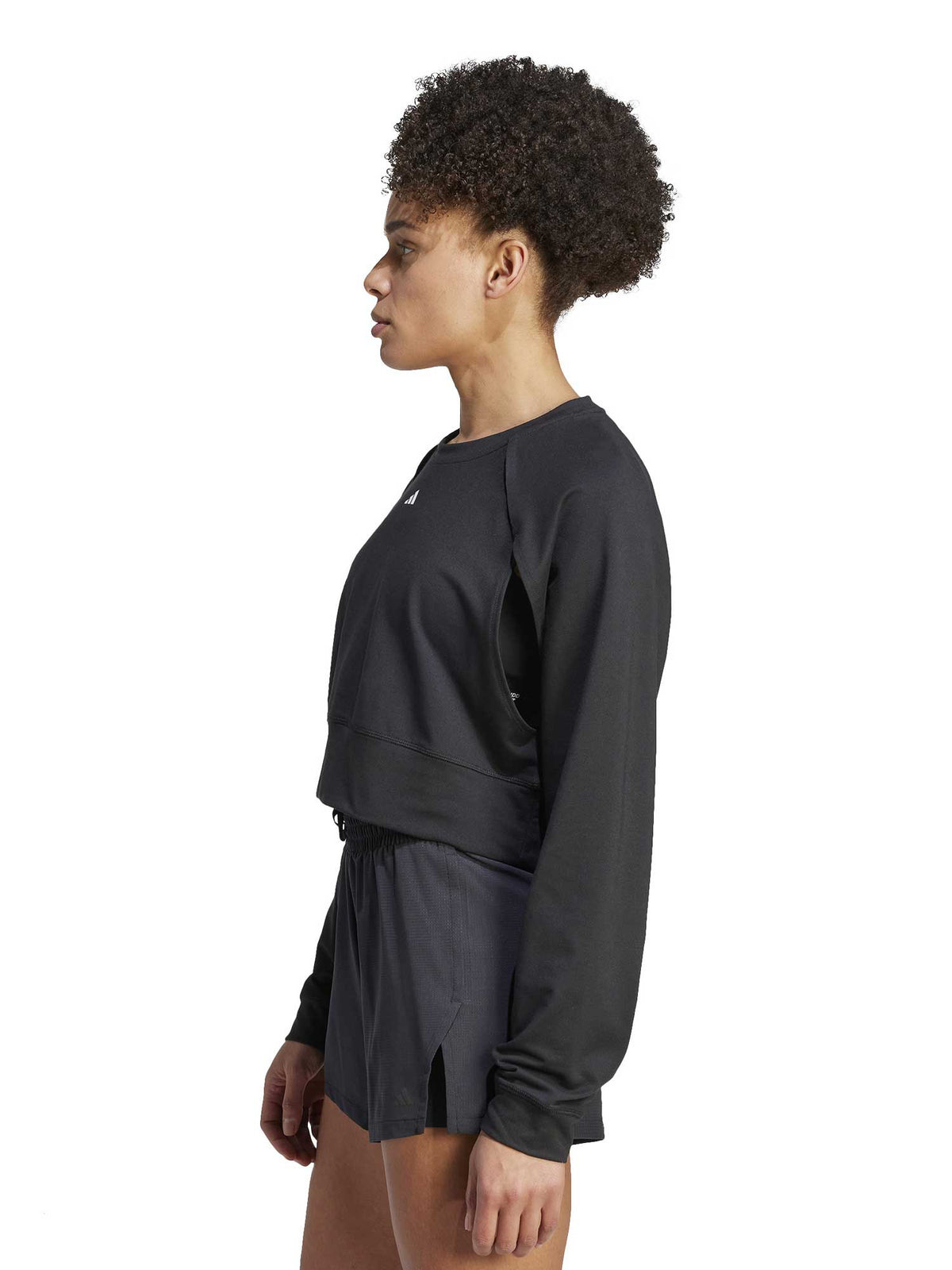 ADIDAS PERFORMANCE Блуза Power AEROREADY Crop Cover-Up