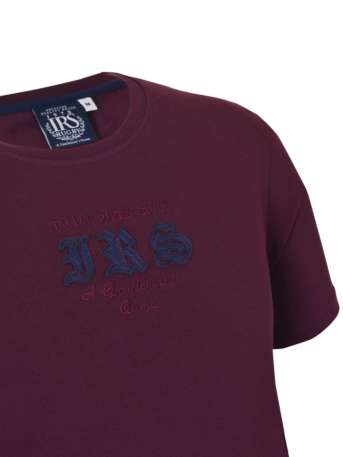 ITALIAN RUGBY STYLE Мъжка тениска IRS 25025 A-29-AUBERGINE