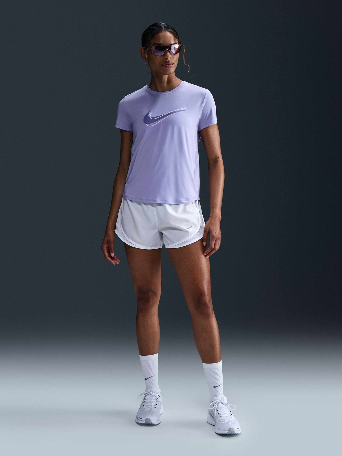 NIKE Тениска W NK ONE SWSH HBR DF SS TOP