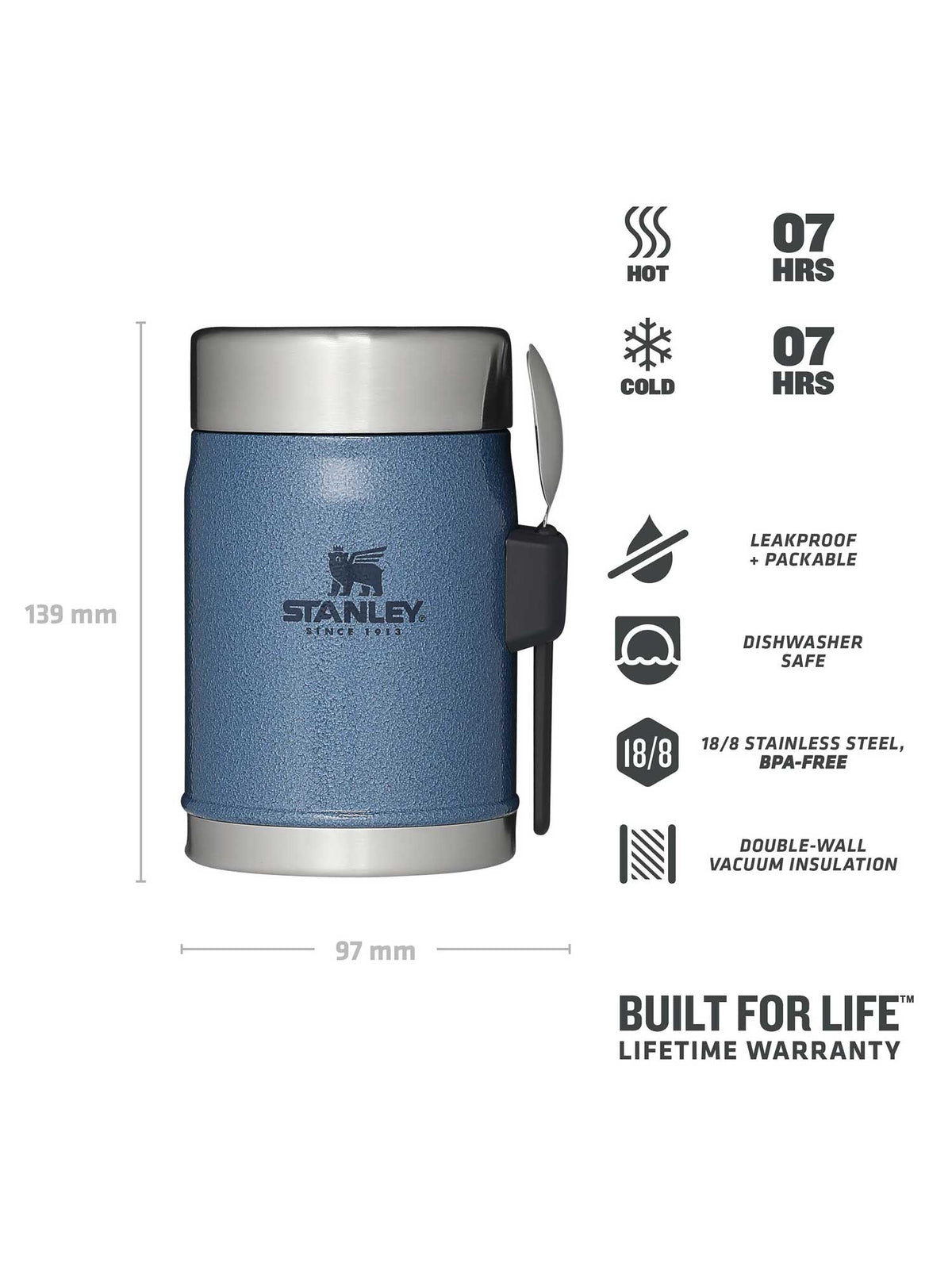 STANLEY Термос за храна + лъжица The Legendary - 0.4L