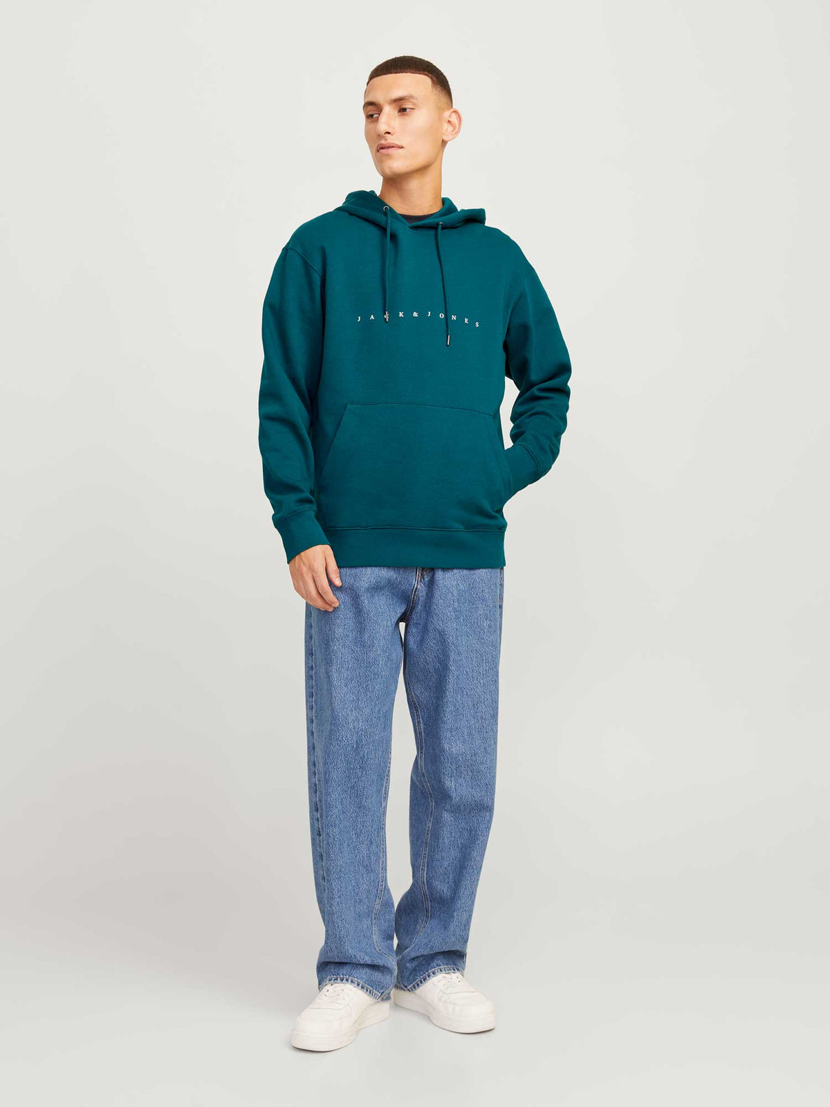 JACK & JONES Суитшърт JJESTAR JJ SWEAT HOOD NOOS