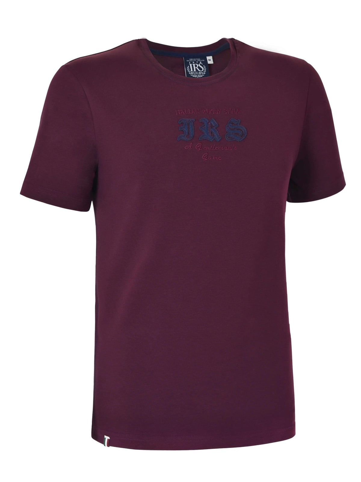 ITALIAN RUGBY STYLE Мъжка тениска IRS 25025 A-29-AUBERGINE