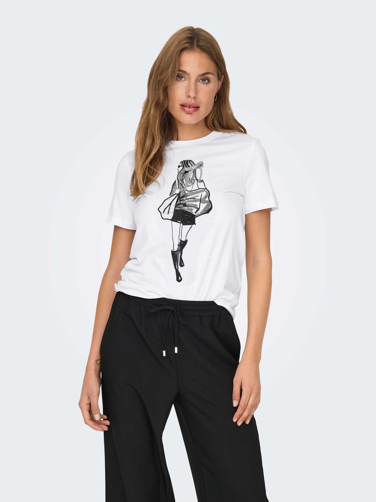 ONLY Тениска ONLEMMA LIFE REG S/S LADY TOP JRS