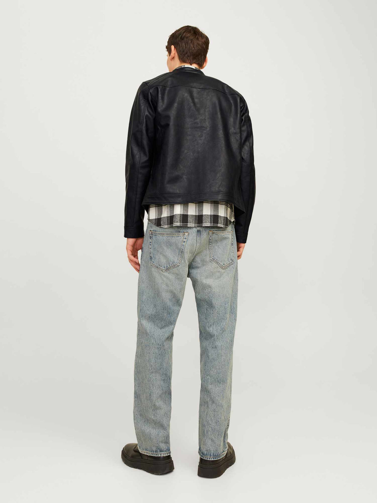 JACK & JONES Яке JJEDYLAN CLEAN PU JACKET NOOS